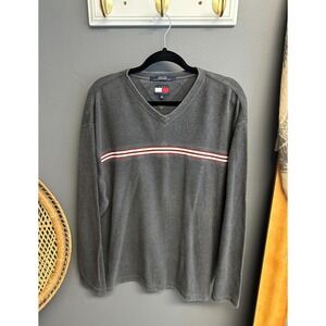 Vintage Y2K Tommy Hilfiger Mens‎ XL Sweater Pullover Rib Knit Long Sleeve V-Neck